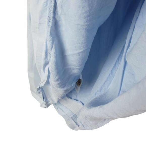 Urban Outfitters Mini Dress Babydoll Cotton Blue Size S Summer Coastal Boho - Picture 11 of 11